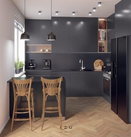 Projektowanie wnętrza 50M2 wersjii podstawowej.