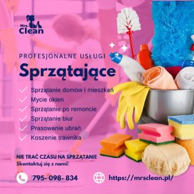 Sprzątanie standardowe domu 251 m2 - 300 m2