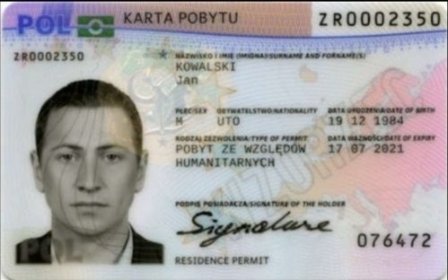 Zdjęcie do karty pobytu Wrocław