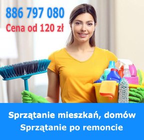 Sprzątanie mieszkań od 120 zł