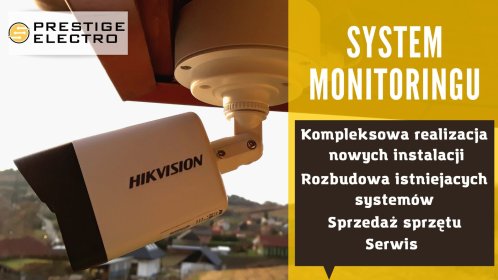 System monitoringu wizyjnego, monitoring, CCTV, kamery. Sprzedaż, montaż kompleksowo