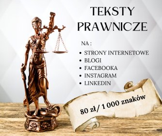 Pisanie tekstów dla kancelarii prawnych