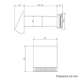 Rekuperator ścienny, Dalap ZEPHIR LUX ZF-50