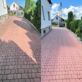 Mycie, czyszczenie kostki brukowej