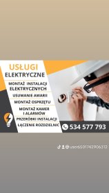 Montaż instalacji elektrycznej  remonty przeróbki biały montaż łączenie rozdzielnic