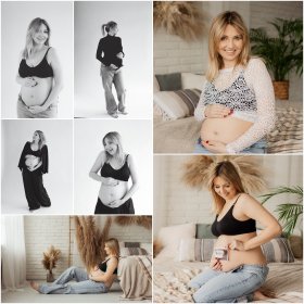 Sesja ciązowa w plenerze lub w domu