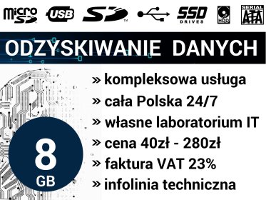 Laboratorium IT | ODZYSKIWANIE DANYCH | Kompleksowa usługa | PL 24h/7