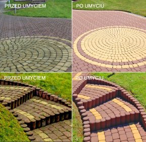 Mycie, czyszczenie kostki brukowej