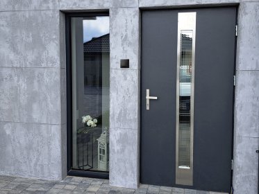 Beton architektoniczny na elewacji