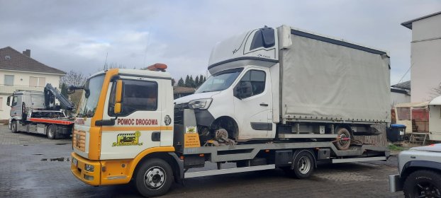 Transport pojazdów na lawecie z Niemiec, Holowanie aut powypadkowych, Laweta Zgorzelec