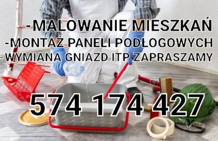 Malowanie tapetowanie położenie paneli wymiany gniazd