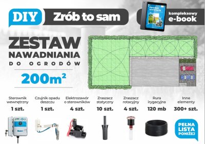 Projekt systemu nawadniania DIY + oferta na materiał do samodzielnego montażu