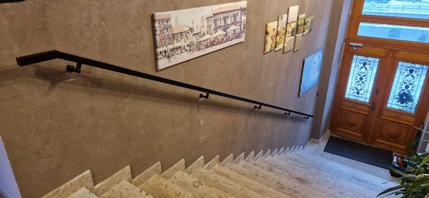 Poręcze stalowe i drewniane