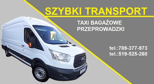 usługi transportowe, przeprowadzki, taxi bagażowe, transport materiałów budowlanych, mebli