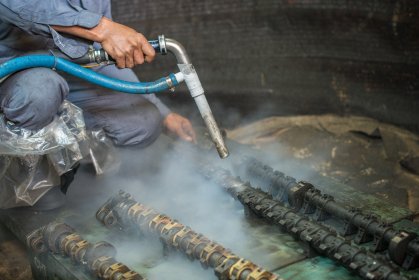 Czyszczenie suchym lodem