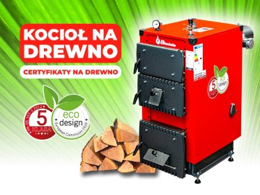 Kocioł piec na DREWNO 5 klasa Ecodesign 8, 13, 19, 25 kW z MONTAŻEM