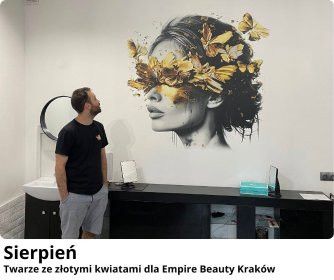 Druk ścienny wraz z projektem