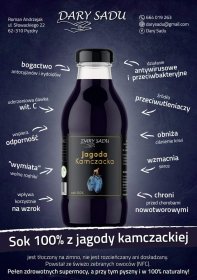 Sok 100% z Jagody Kamczackiej