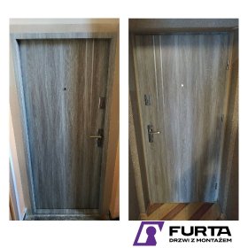 Drzwi z montażem