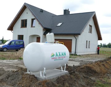 Zbiornik na gaz płynny propan + Instalacja gazowa