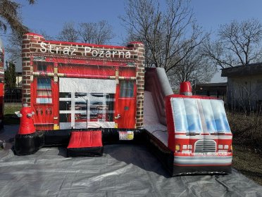 Dmuchany zamek Straż Pożarna