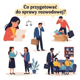 Prowadzenie spraw o rozwód z orzekaniem o winie, ustaleniem alimentów, kontaktów z dziećmi