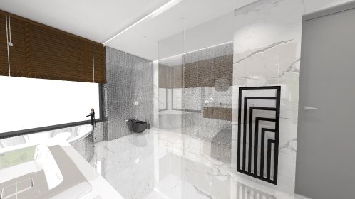 Wizualizacje i wykonanie projektu łazienki.