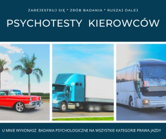 Psychotesty kierowców zawodowych Bydgoszcz