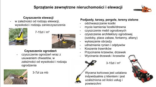 Sprzątanie balkonów, tarasów, podjazdów i ogrodów