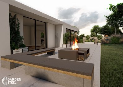 Grille i paleniska z metalu