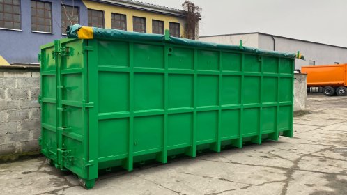 Pojemniki, kontenery, szufle, pługi i zamiatarki