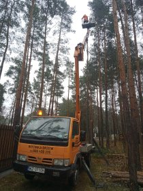 Wynajem podnośnika koszowego