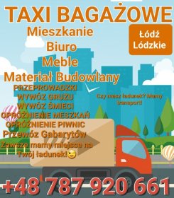 Transport Przeprowadzki. Transport Mebli. Opróżnienie Meszkań Piwnic