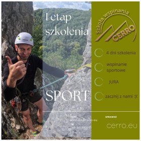 I etap szkoleniea Kurs wspinaczkowy po drogach ubezpieczonych