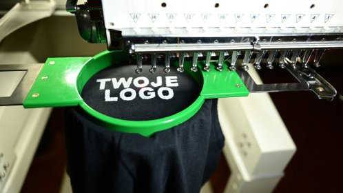 haft komputerowy, logo, napis, grafika