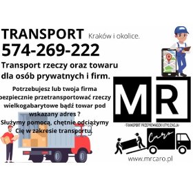 Transport rzeczy oraz towaru dla osób prywatnych i firm.