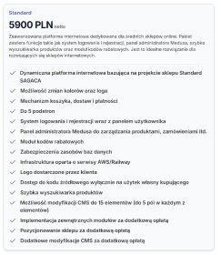 Projektowanie sklepów internetowych - Pakiet Standard Projektowanie sklepów internetowych - Pakiet Standard