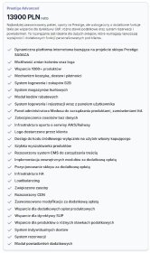 Projektowanie sklepów internetowych - Pakiet Prestige Advanced Projektowanie sklepów internetowych - Pakiet Prestige Advanced