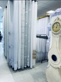 Sprzedaż firan, zasłon oraz tkanin z metrażu