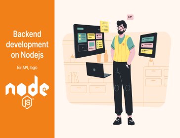 backend development on nodejs for API, logic