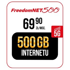 Internet mobilny 5G - 500 GB miesięcznie