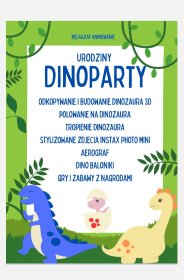 Pakiet urodzinowy ,,DINOPARTY"