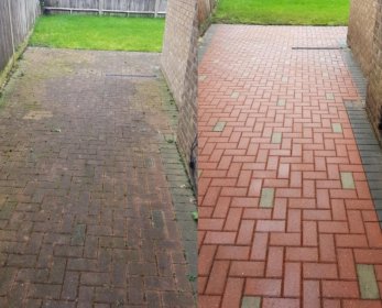 Mycie kostki brukowej