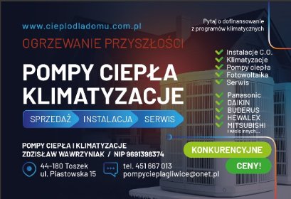 Montaż Pomp Ciepła i klimatyzacji ,modernizacja instalacji c.o.