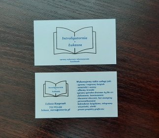 Wizytówki firmowe. Druk w kolorze na dobrym białym papierze. Już od 50 szt.