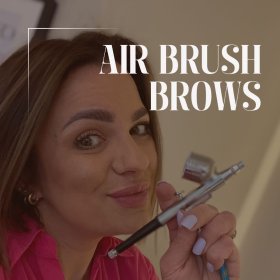Brwi aerografem Airbrush brow