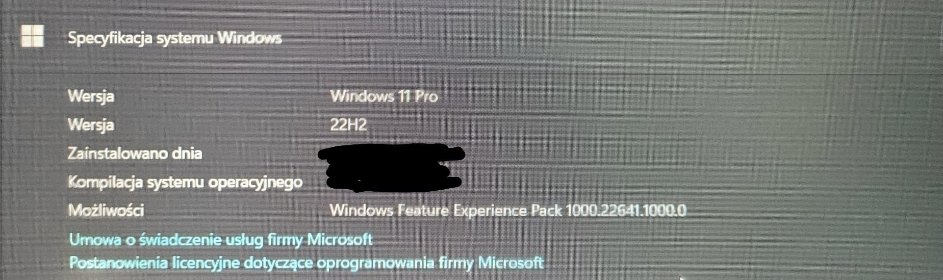Instalacja systemu w komputerze/laptopie