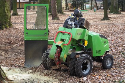 Frezowanie pni, karpin