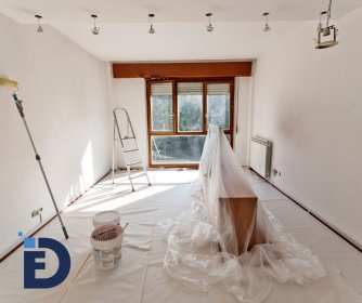 Malowanie dwukrotne na biało w tym gruntowanie