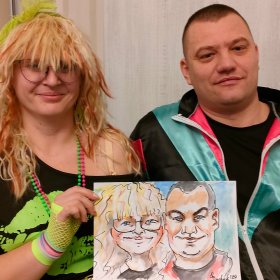 Rysowanie karykatur na eventach